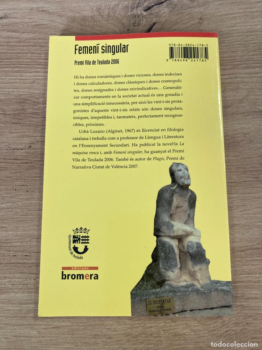 Libros de segunda mano: Femen&iacute; singular Urb&agrave; Lozano - Foto 2