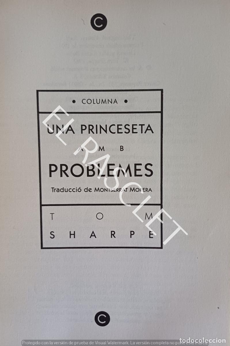 Libros de segunda mano: UNA PRINCESETA AMB PROBLEMES - TOM SHARPE- EN CATALAN - Foto 2