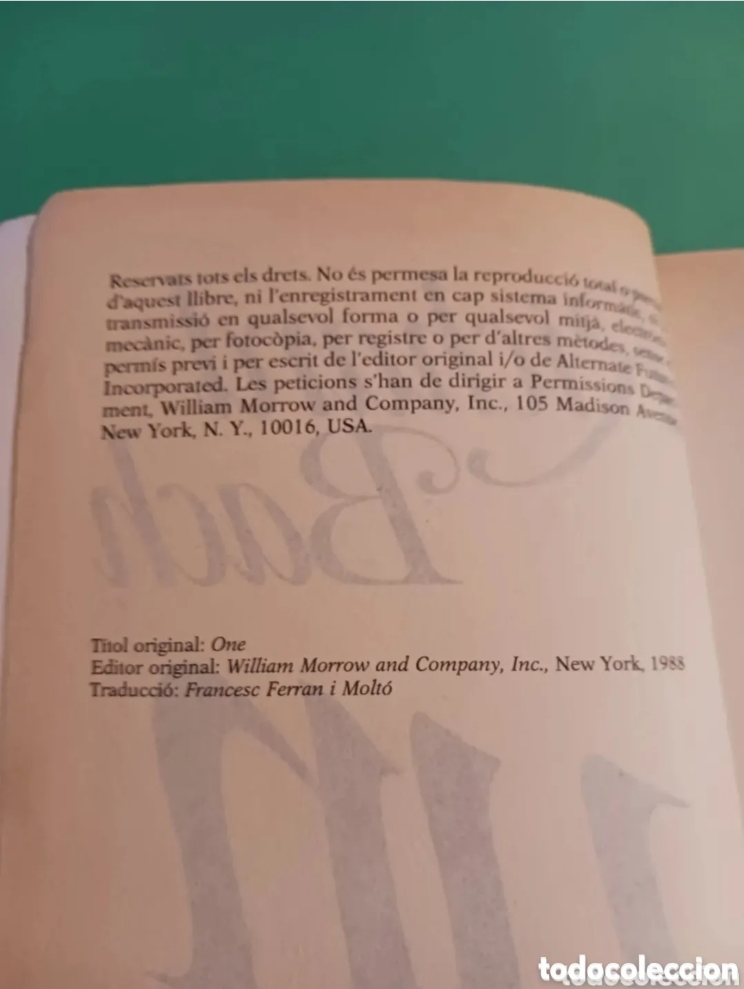 Libros de segunda mano: Libro RICHARD BACH / UN. En Catal&aacute;n - Foto 3