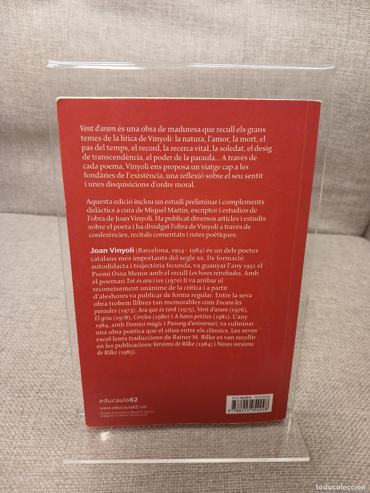 Libros de segunda mano: Vent daram - Joan Vinyoli - Foto 2
