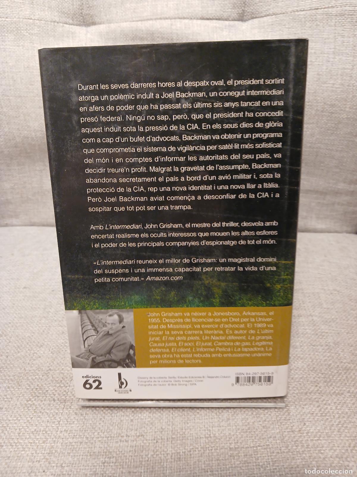 Libros de segunda mano: Lintermediari - John Grisham - Foto 3