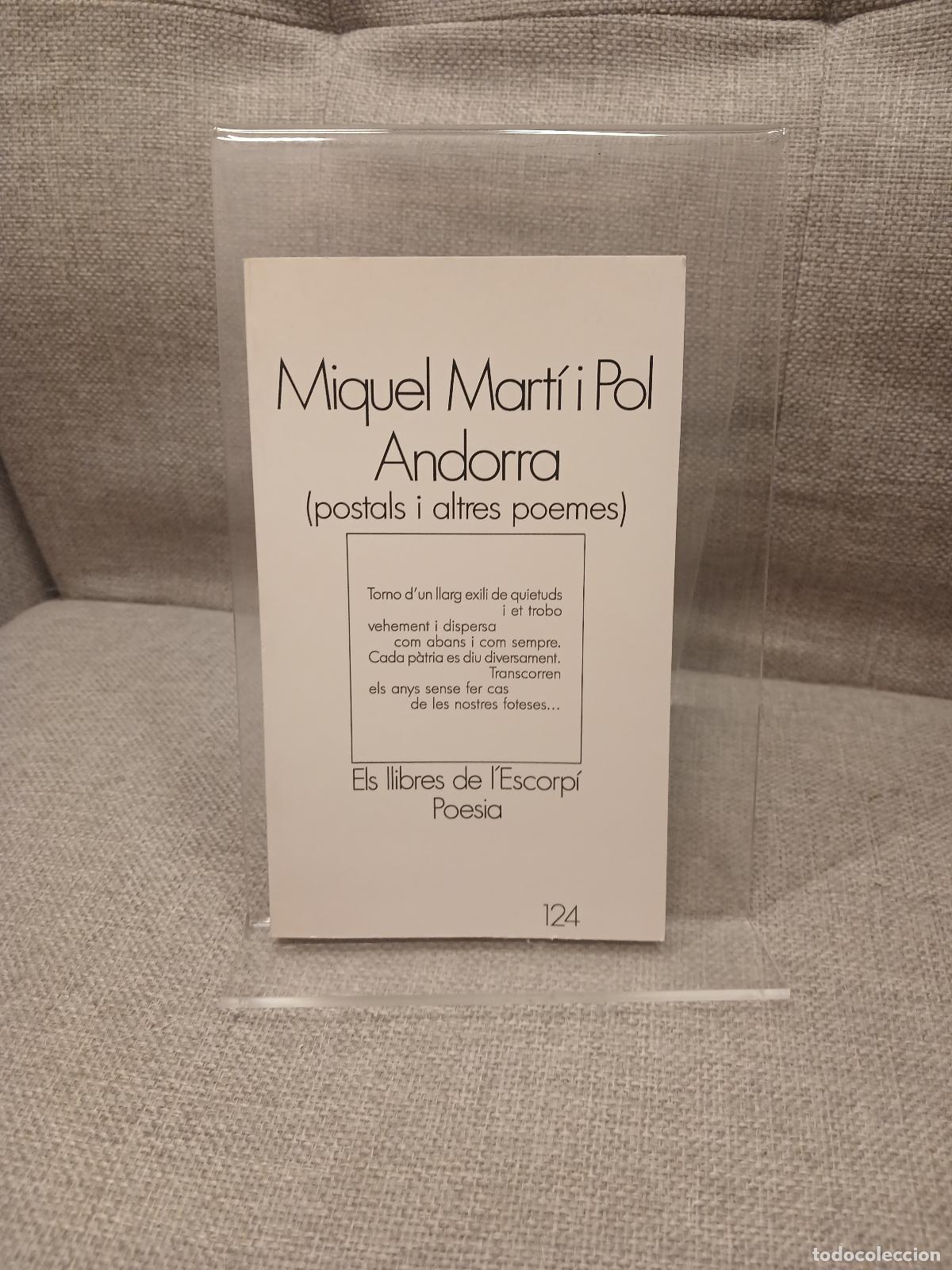 Libri di seconda mano: Andorra Postals i altres poemes - Miquel Mart&iacute; i Pol