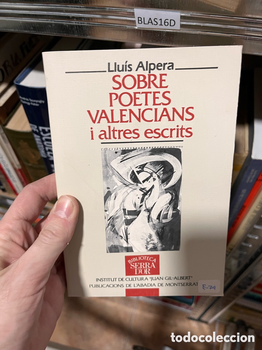 Libros de segunda mano: BLAS16D Lluis Alpera SOBRE POETES VALENCIANS i altres escrits