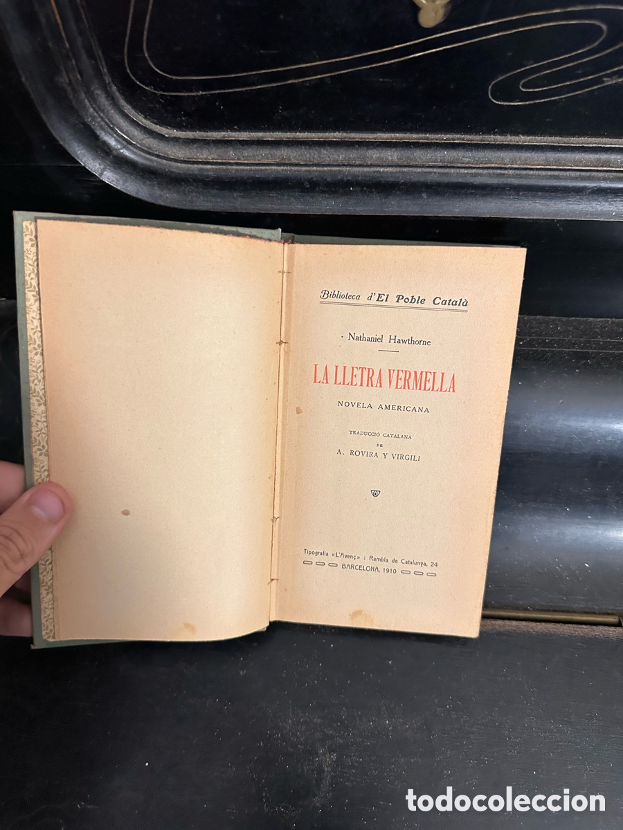 Libros de segunda mano: libro de La lletra vermella de Nathaniel Hawthorne, - Foto 2