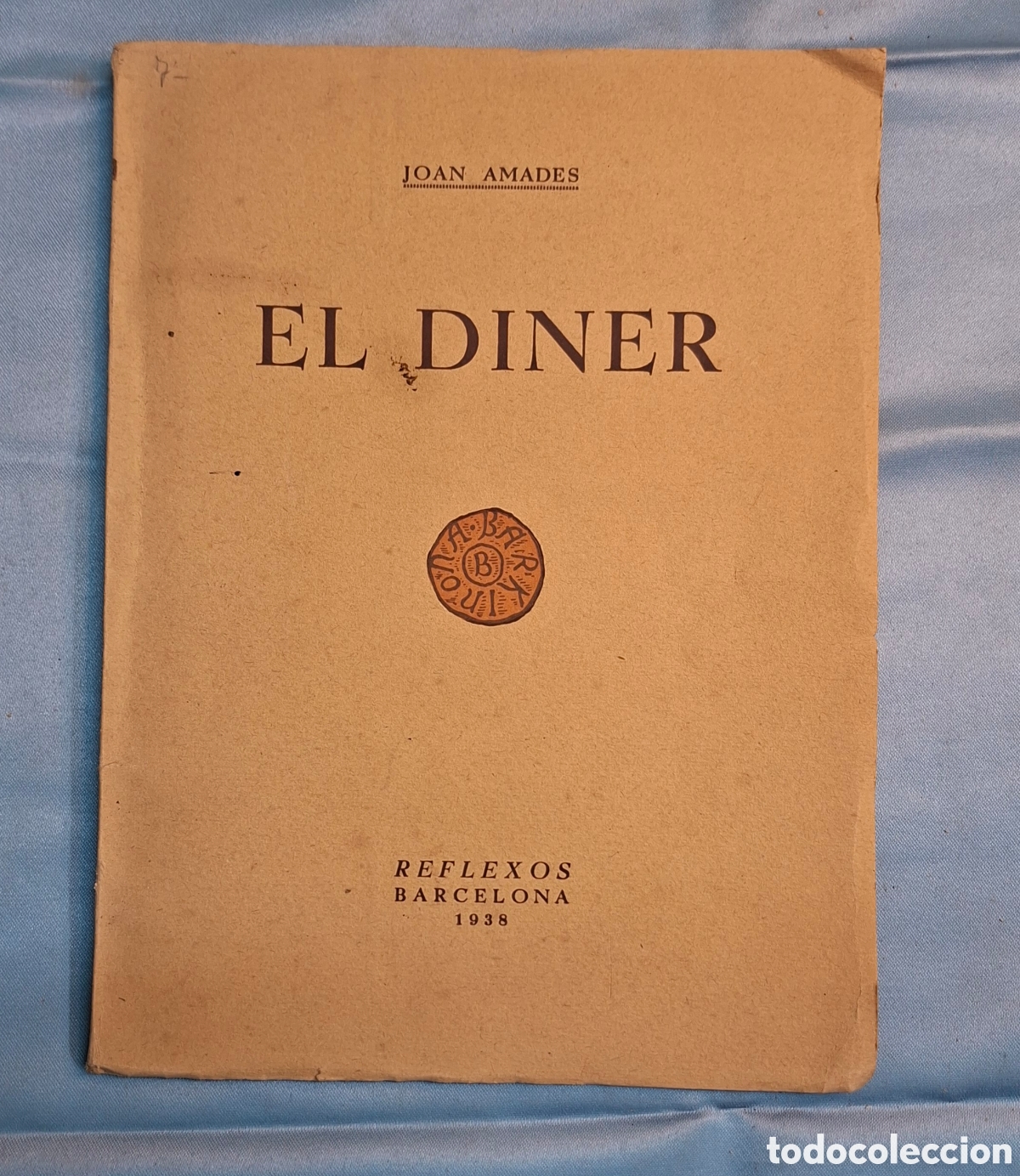 Libros de segunda mano: EL DINER &ndash; Joan Amades (1938)