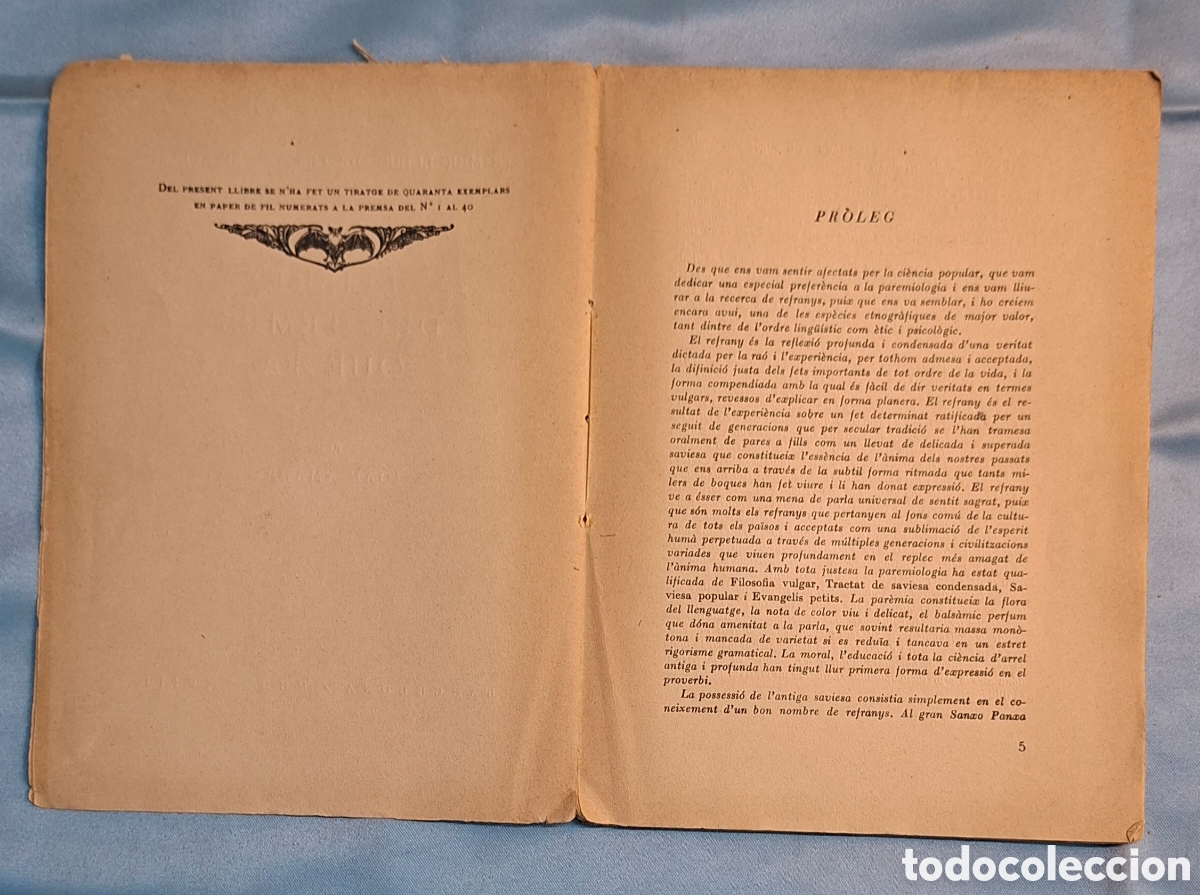 Libros de segunda mano: Llibre del Temps que Fa - Joan Amades - Foto 2
