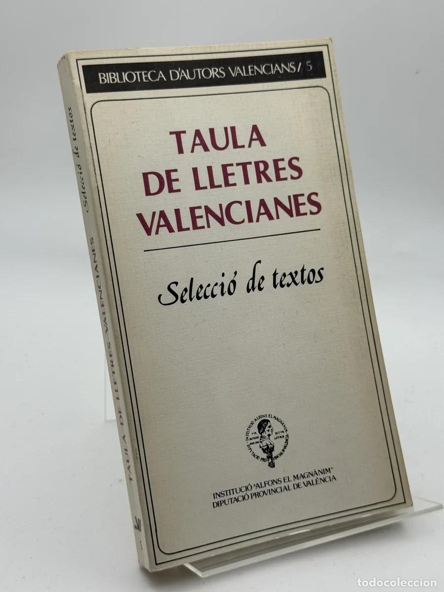 Libros de segunda mano: Taula de lletres valencianes - Josep Iborra