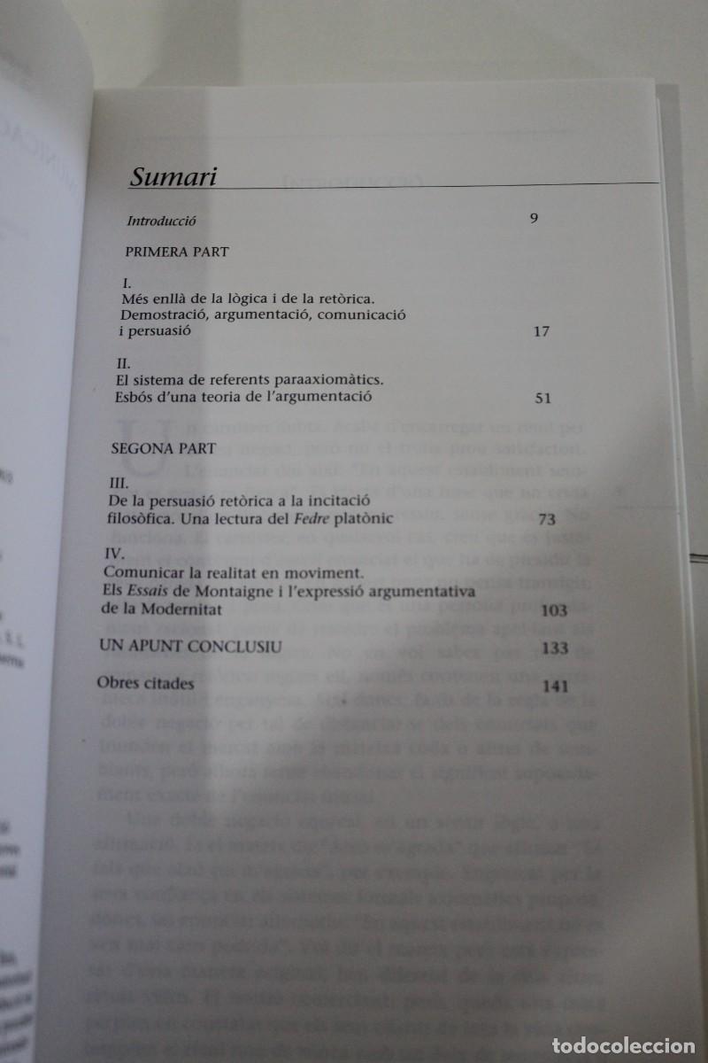 Libros de segunda mano: COMUNICACI&Oacute; I ARGUMENTACI&Oacute; FERRAN S&Aacute;EZ MATEU PRIMERA EDICI&Oacute; 2003 - Foto 4