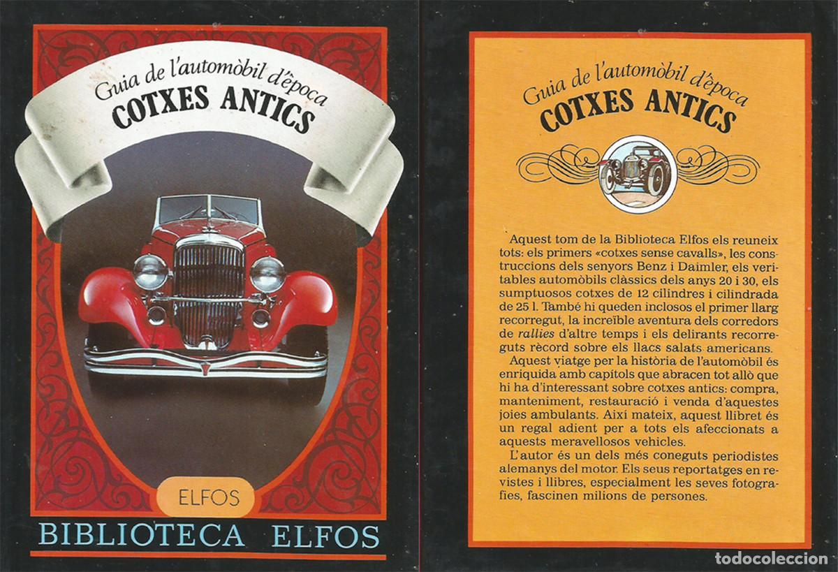 Libros de segunda mano: COTXES ANTICS - BIBLIOTECA ELFOS - NUEVO