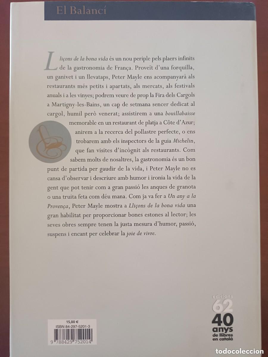 Libros de segunda mano: Lli&ccedil;ons de la bona vida. Peter Mayle - Foto 2