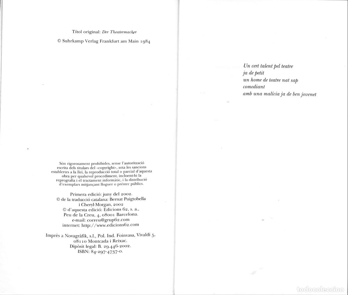 Libros de segunda mano: EL COMEDIANT de EDICIONS 62 - Foto 3