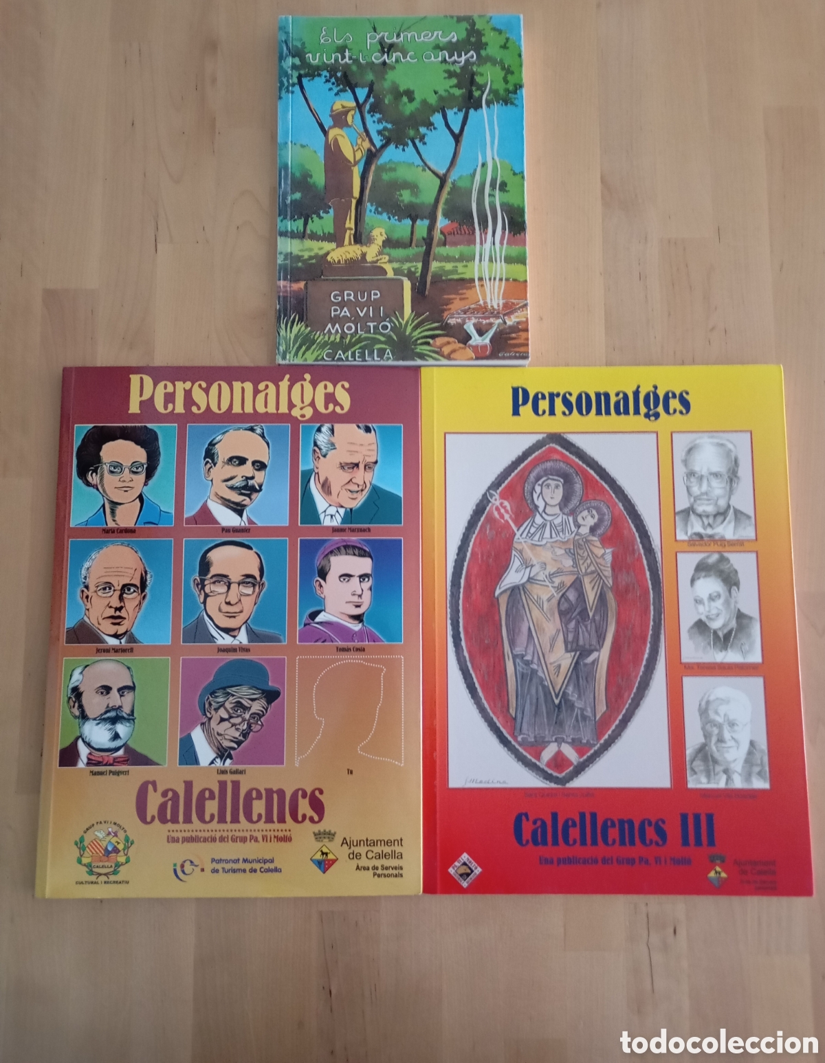 Libros de segunda mano: Llibres Calella. Grup Pa Vi i Molt&oacute;. Personatges 1, 3 + Primers 25 anys # Maresme