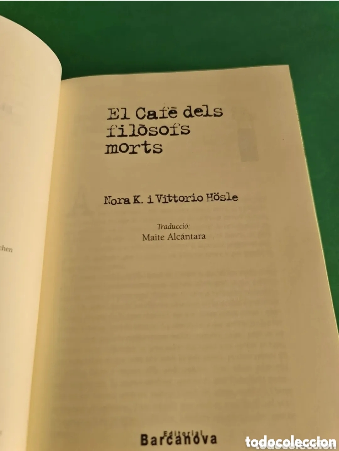 Libros de segunda mano: Libro El caf&eacute; dels fil&ograve;sofs morts. En Catal&aacute;n - Foto 3