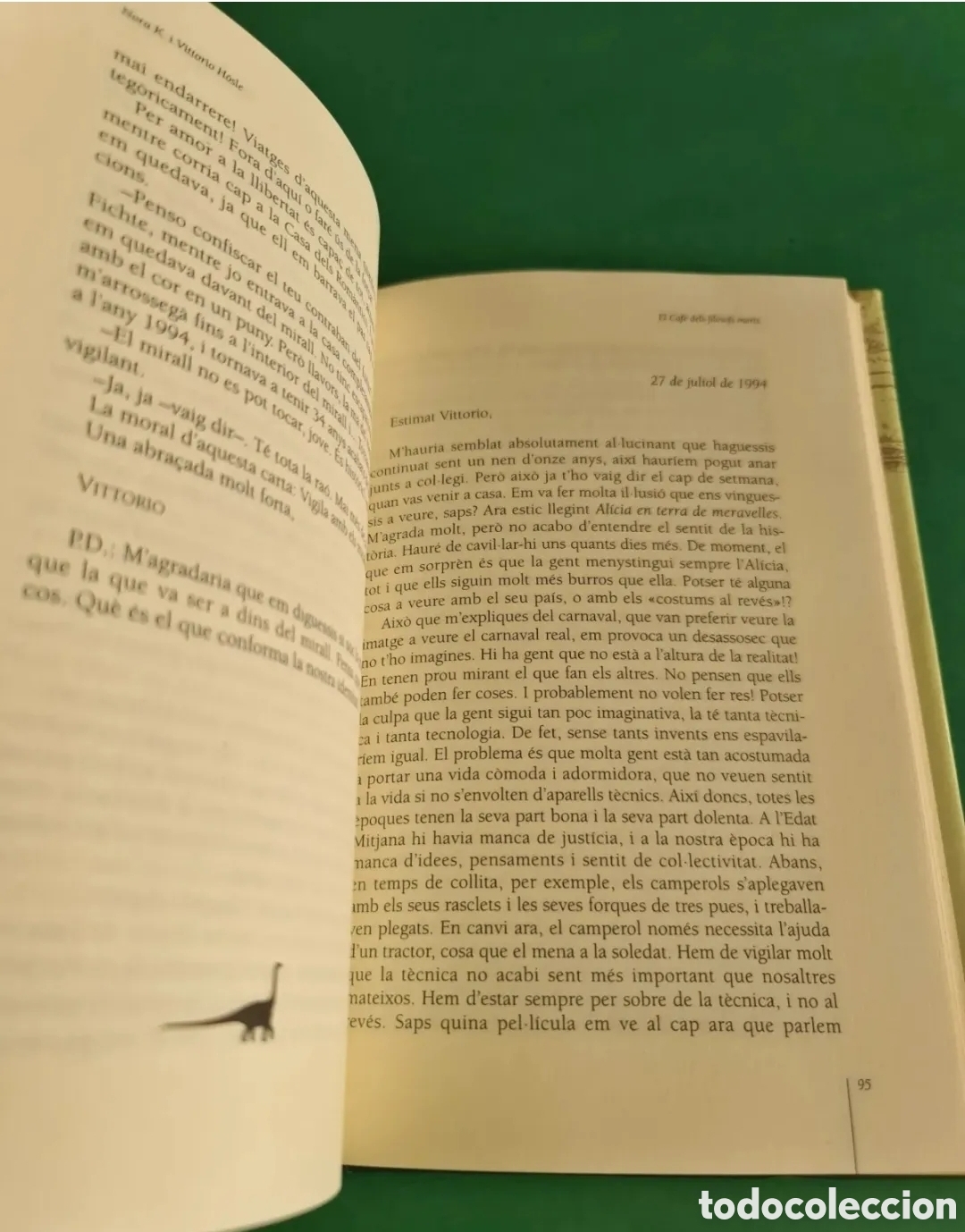 Libros de segunda mano: Libro El caf&eacute; dels fil&ograve;sofs morts. En Catal&aacute;n - Foto 4