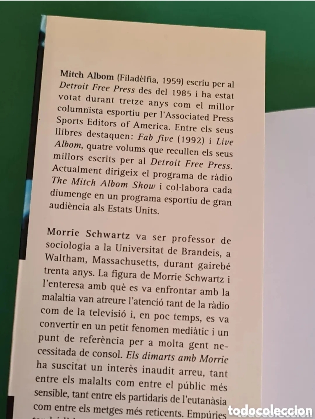 Libros de segunda mano: Els Dimarts amb Morrie/ Mitch Albom. - Foto 4