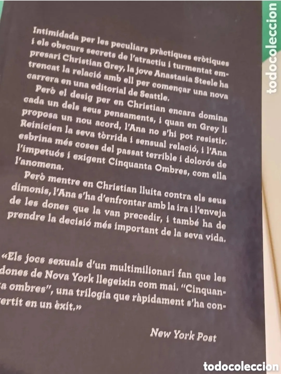Libros de segunda mano: Libro, CINQUANTA OMBRES MES FOSQUES. - Foto 2