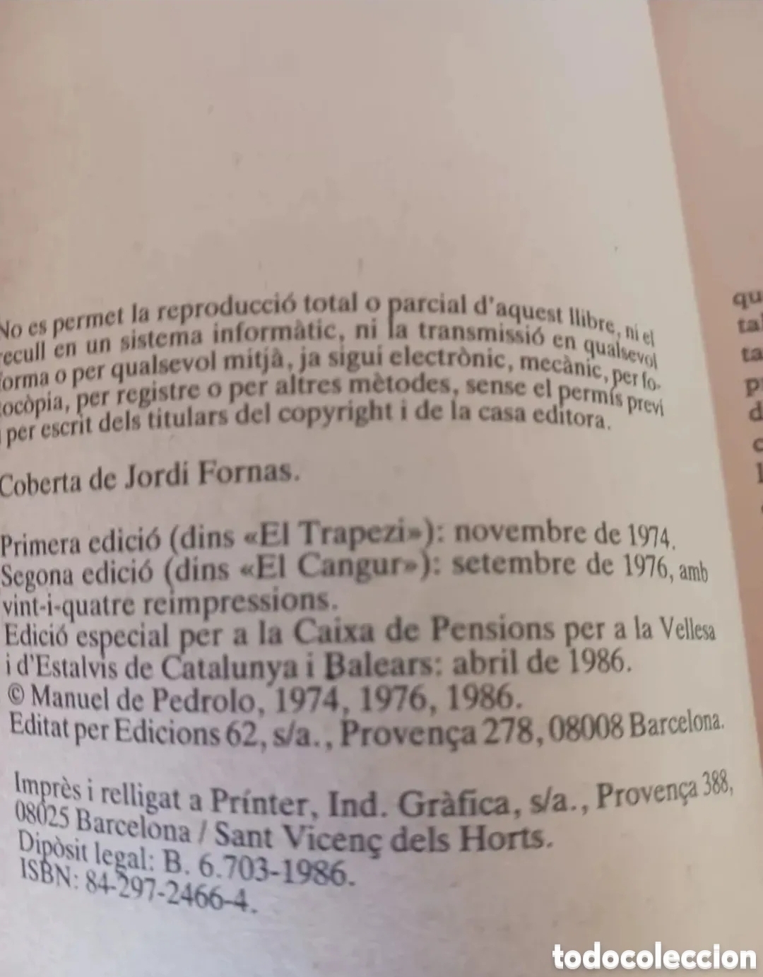 Libros de segunda mano: Macanoscrit del segon origen. Libro en Catal&aacute;n. - Foto 2