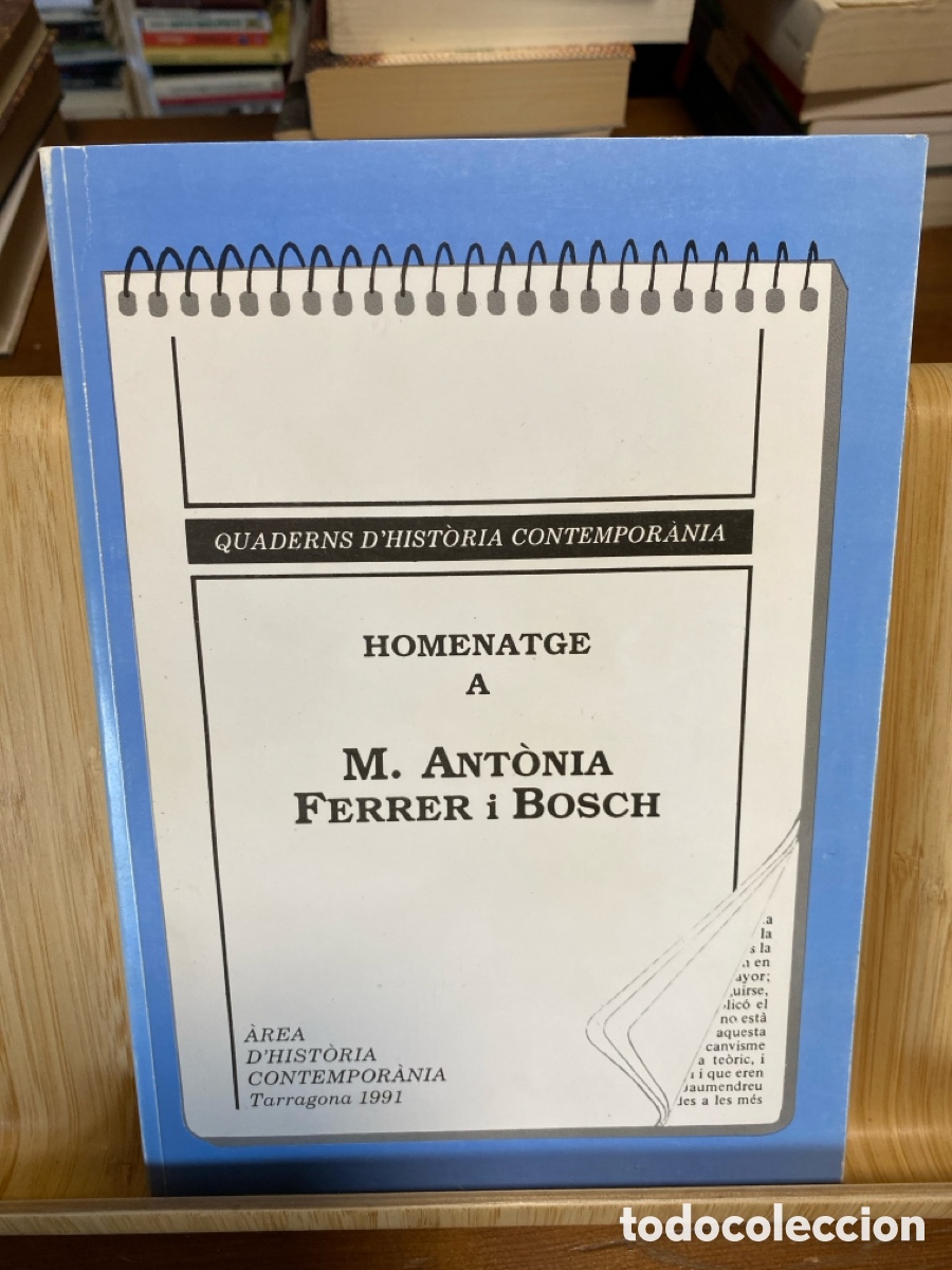 Libros de segunda mano: HOMENATGE A M. ANT&Ograve;NIA FERRER I BOSCH. VV.AA.