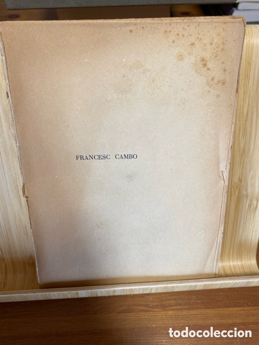 Second hand books: FRANCESC CAMB&Oacute;. TOMO II. JOSEP PLA. 1&ordf; EDICI&Oacute;N, 1929