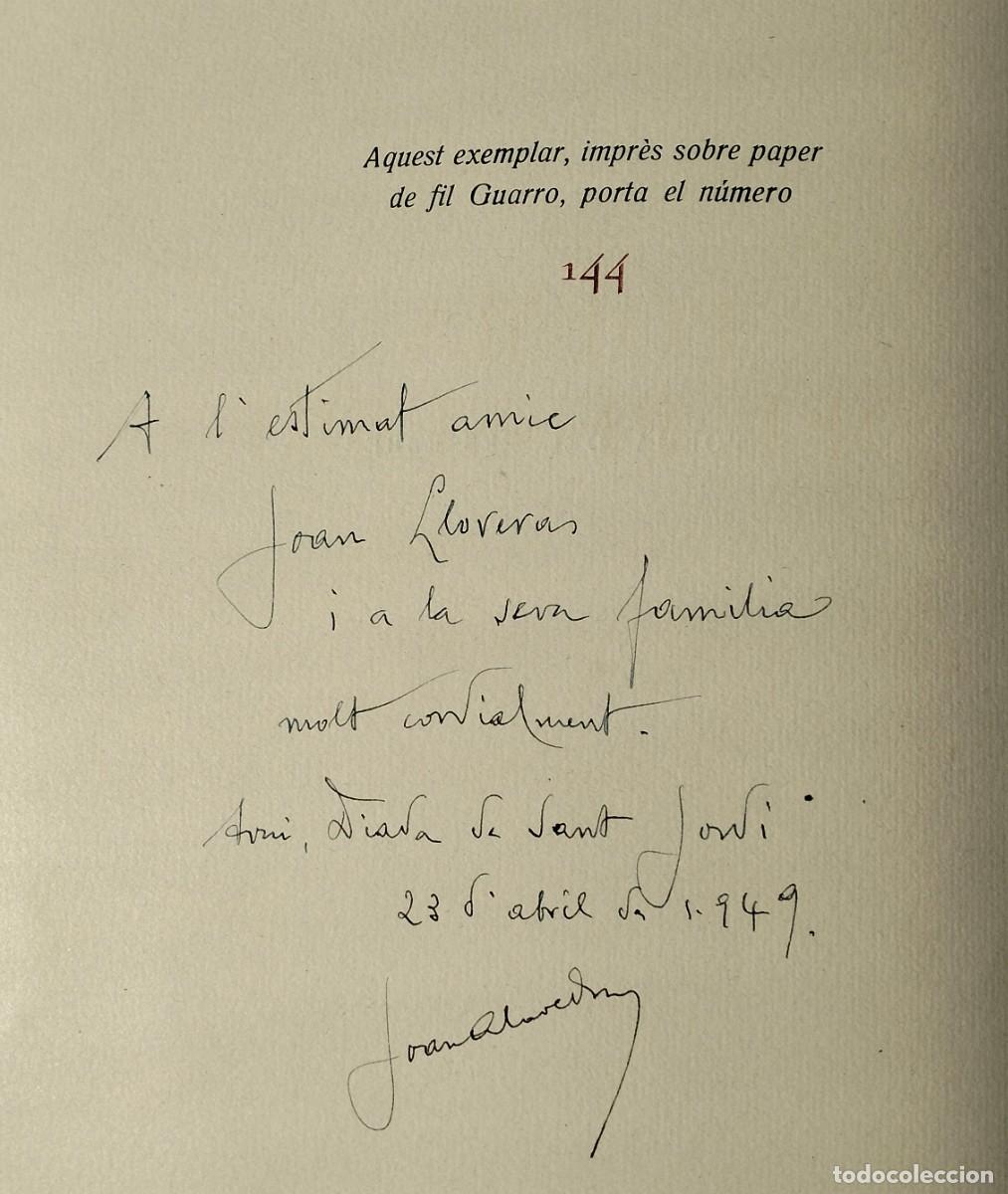 Libros de segunda mano: &Uacute;NIC: J.ALAVEDRA.POEMA DEL PESSEBRE.DEDICAT I FIRMAT 1949+partitura PAU CASALS +LLIBRET TOSSA 1996