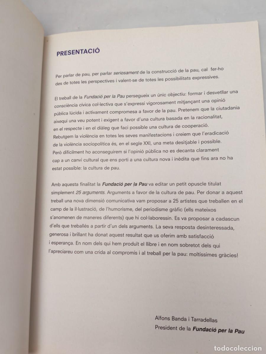 Libros de segunda mano: Seriosament: 25 arguments per a la pau en c&ograve;mic - Foto 6