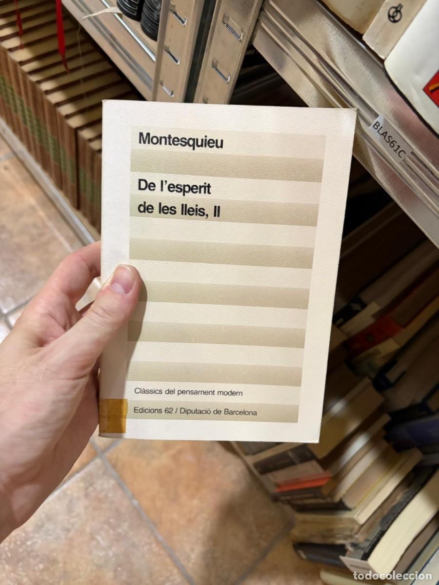 Libros de segunda mano: BLAS61C Montesquieu, De l'esperit de les lleis, II, Edicions 62 / Diputaci&oacute; de Barcelona