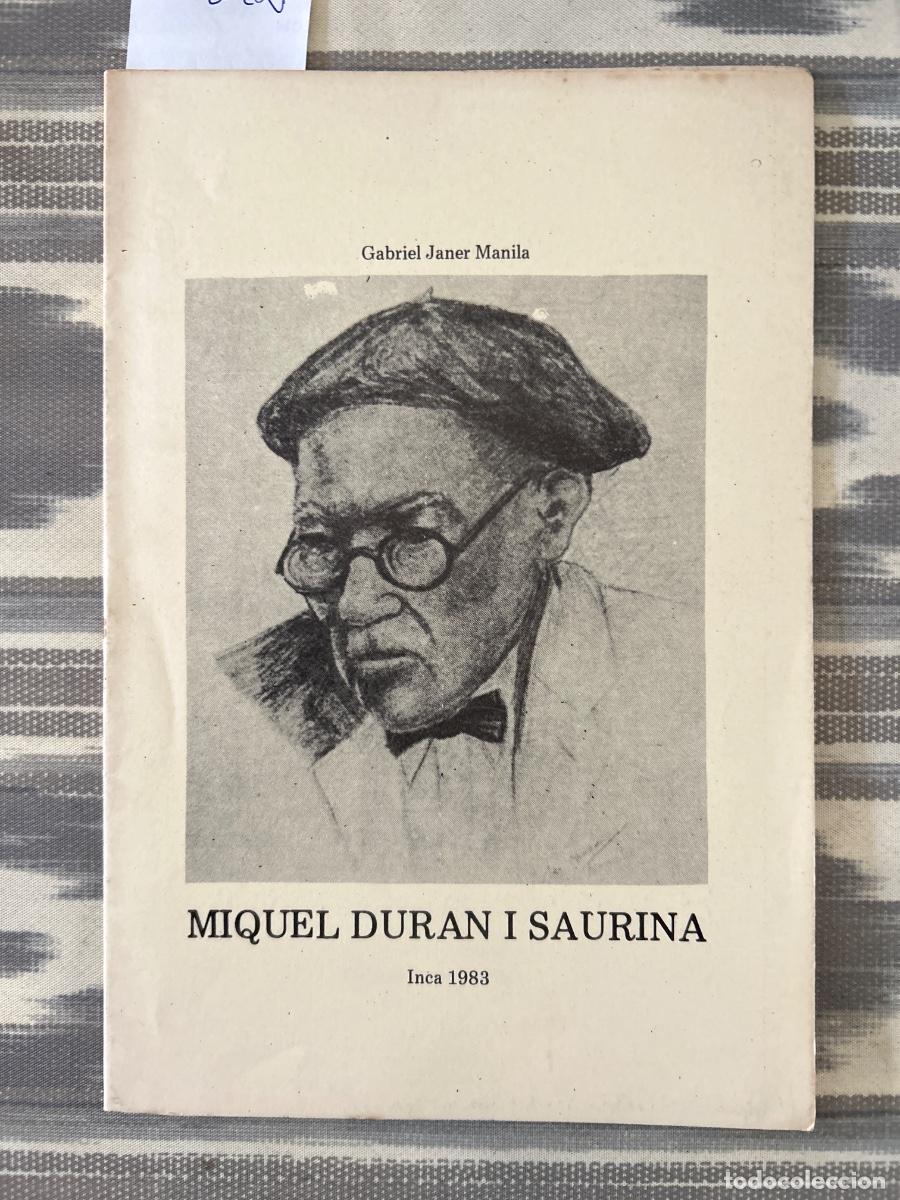 Libros de segunda mano: MIQUEL DURAN I SAURINA, GABRIEL JANER MANILA