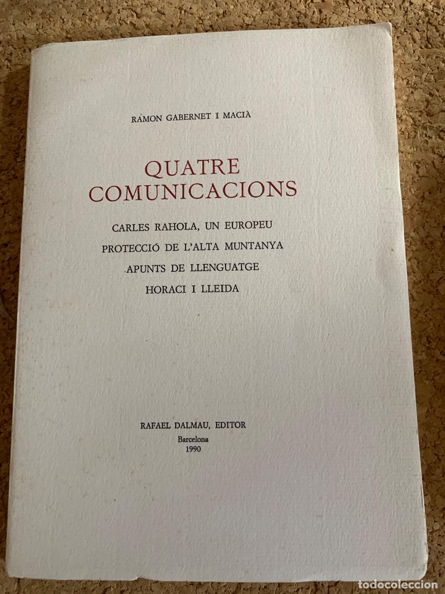 Libros de segunda mano: Quatre Comunicacions (bols 50)