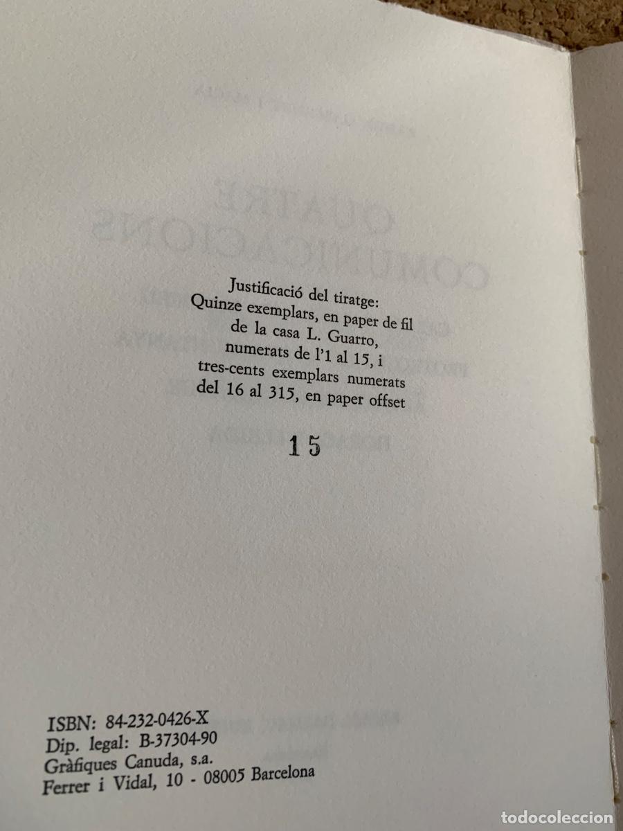 Libros de segunda mano: Quatre Comunicacions (bols 50) - Foto 2
