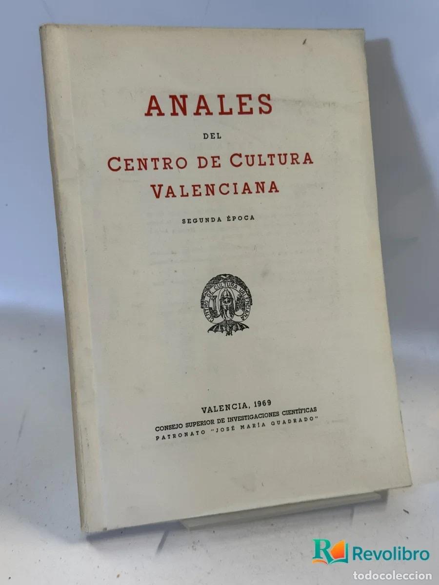 Libros de segunda mano: Anales del Centro de Cultura Valenciana - M. Sanchis Guarner