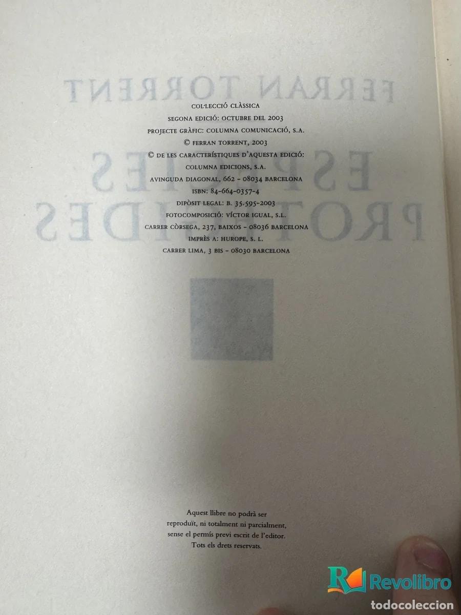 Libros de segunda mano: Esp&egrave;cies protegides - Ferran Torrent - Foto 2