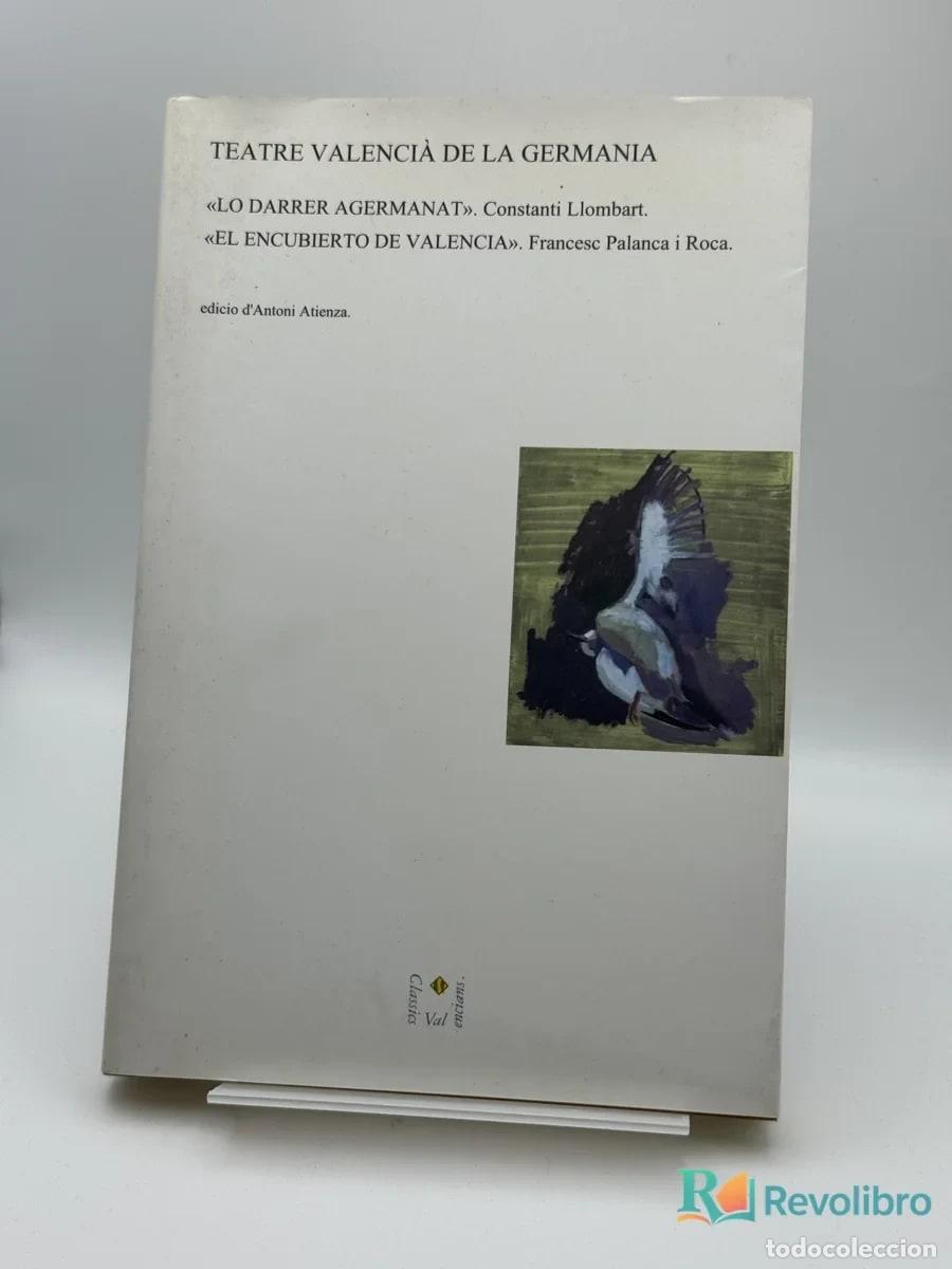 Libros de segunda mano: Teatre Valenci&agrave; de la Germania - Constant&iacute; Llombart, Francesc Palanca i Roca