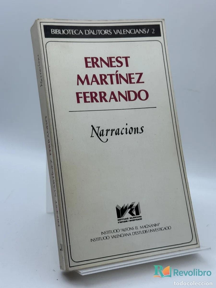 Libros de segunda mano: Narracions - Ernest Mart&iacute;nez Ferrando
