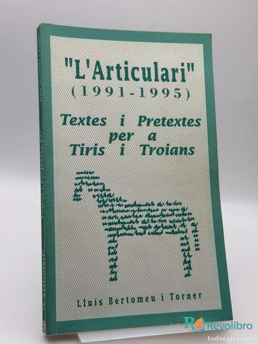 Libros de segunda mano: L'Articulari - Llu&iacute;s Bertomeu i Torner