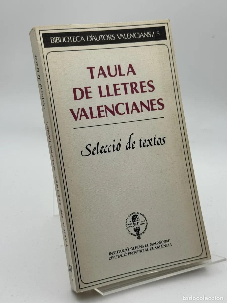 Libros de segunda mano: Taula de lletres valencianes - Josep Iborra