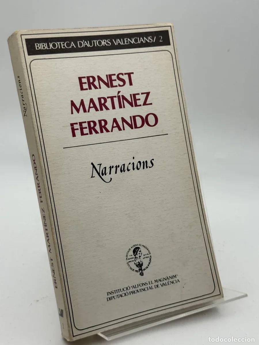 Libros de segunda mano: Narracions - Ernest Mart&iacute;nez Ferrando - Foto 1