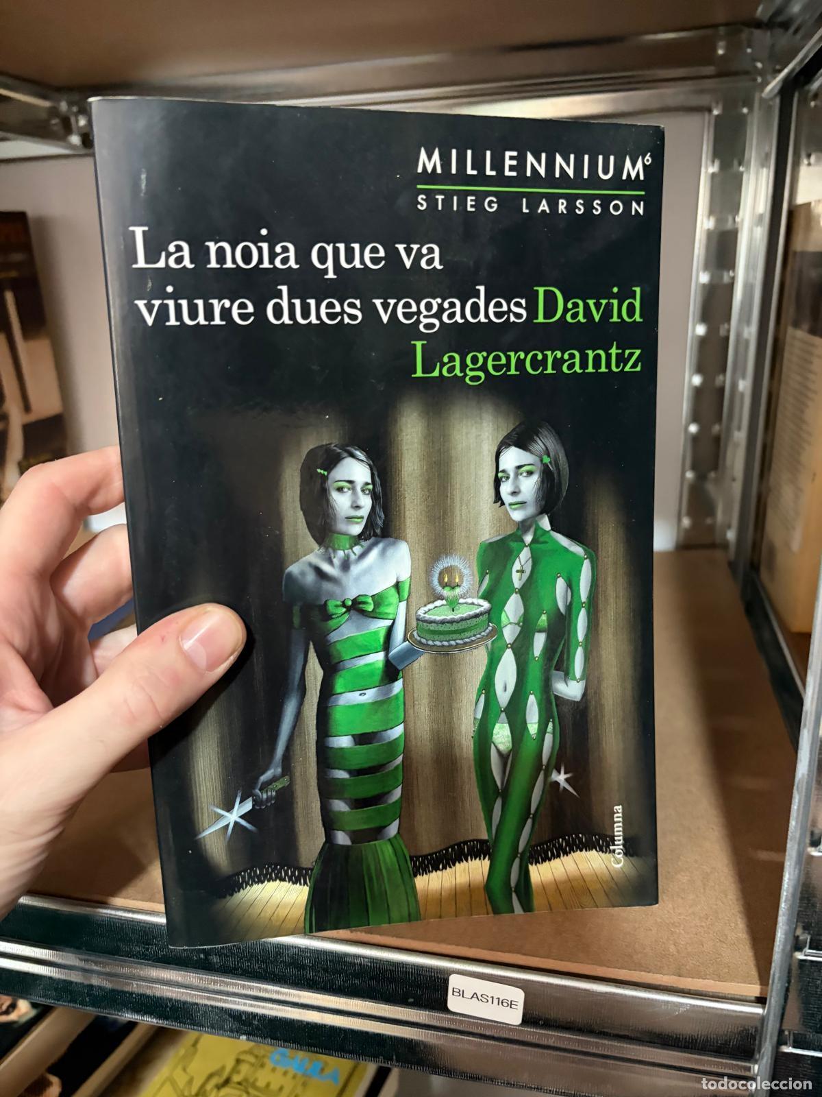 Libros de segunda mano: BLAS116E David Lagercrantz La noia que va viure dues vegades Columna