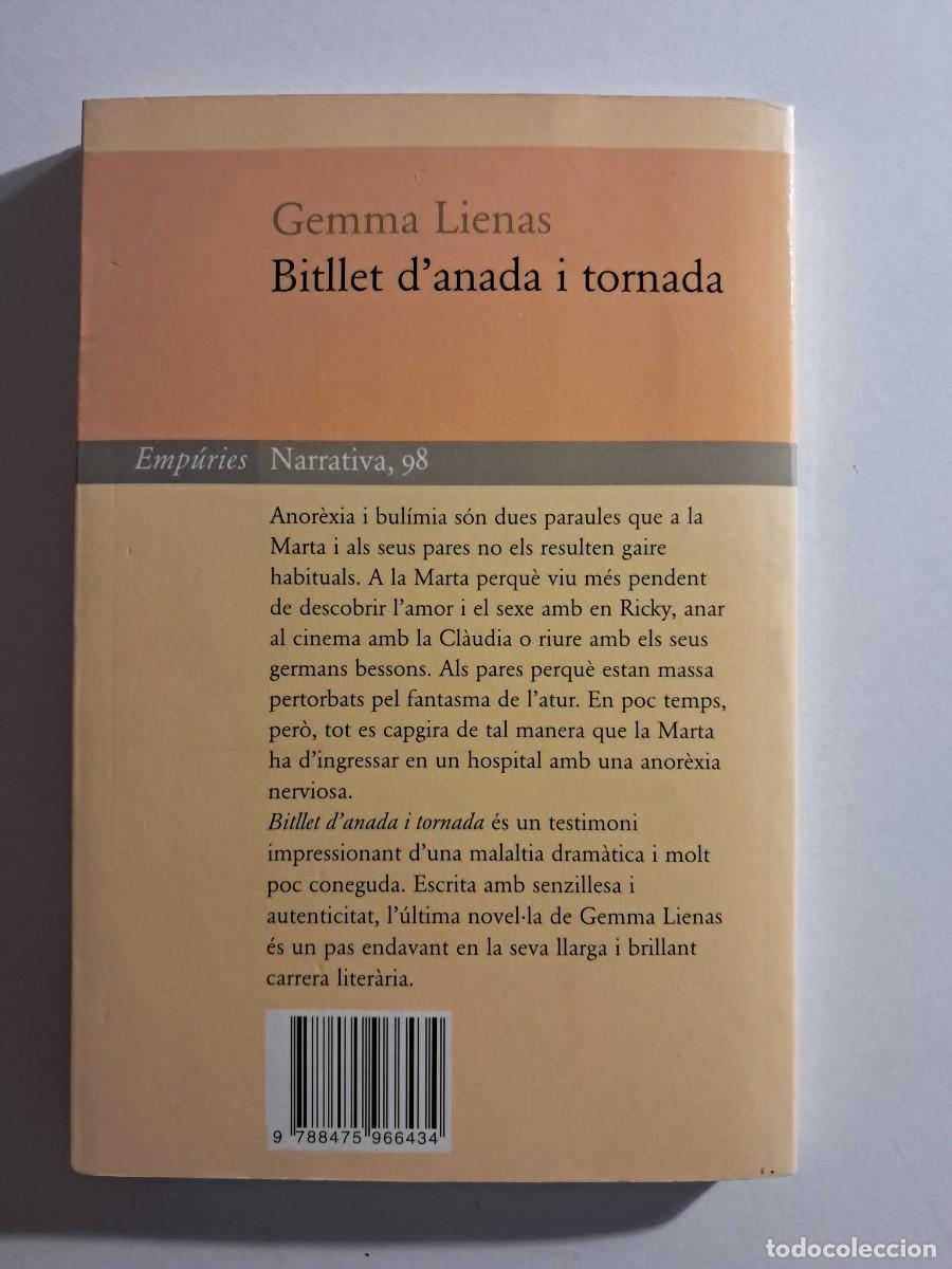 Libros de segunda mano: Llibre: BITLLET DANADA I TORNADA de Gemma Lienas Editorial Ampuries - Foto 2