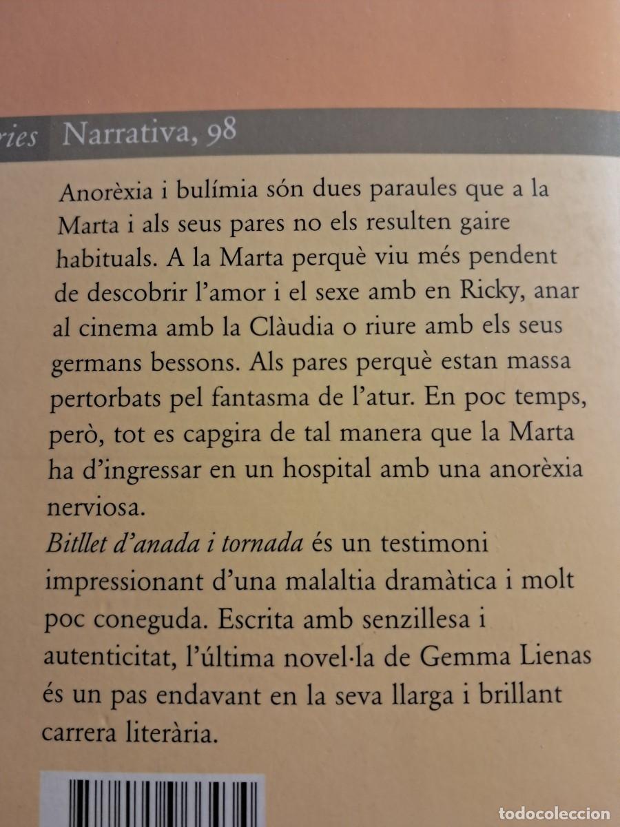 Libros de segunda mano: Llibre: BITLLET DANADA I TORNADA de Gemma Lienas Editorial Ampuries - Foto 3
