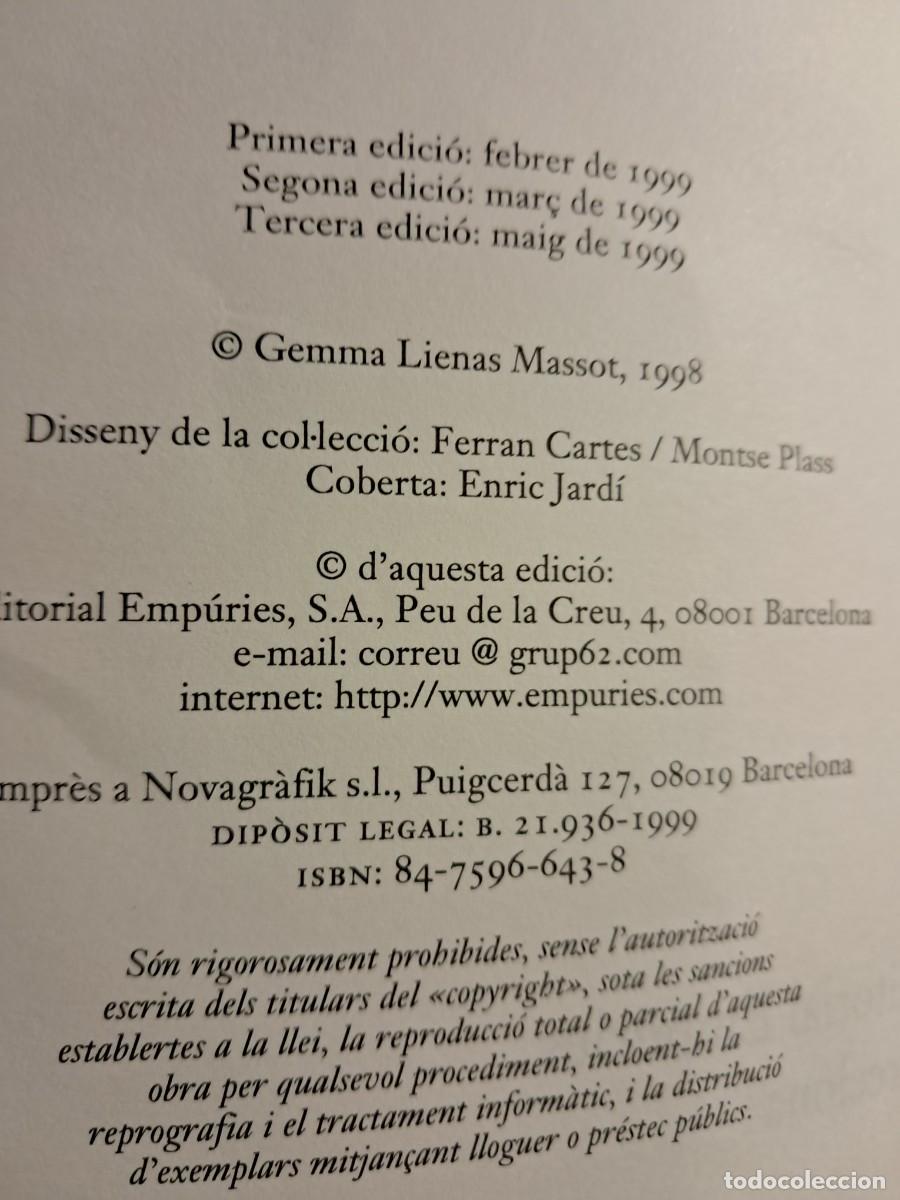 Libros de segunda mano: Llibre: BITLLET DANADA I TORNADA de Gemma Lienas Editorial Ampuries - Foto 5
