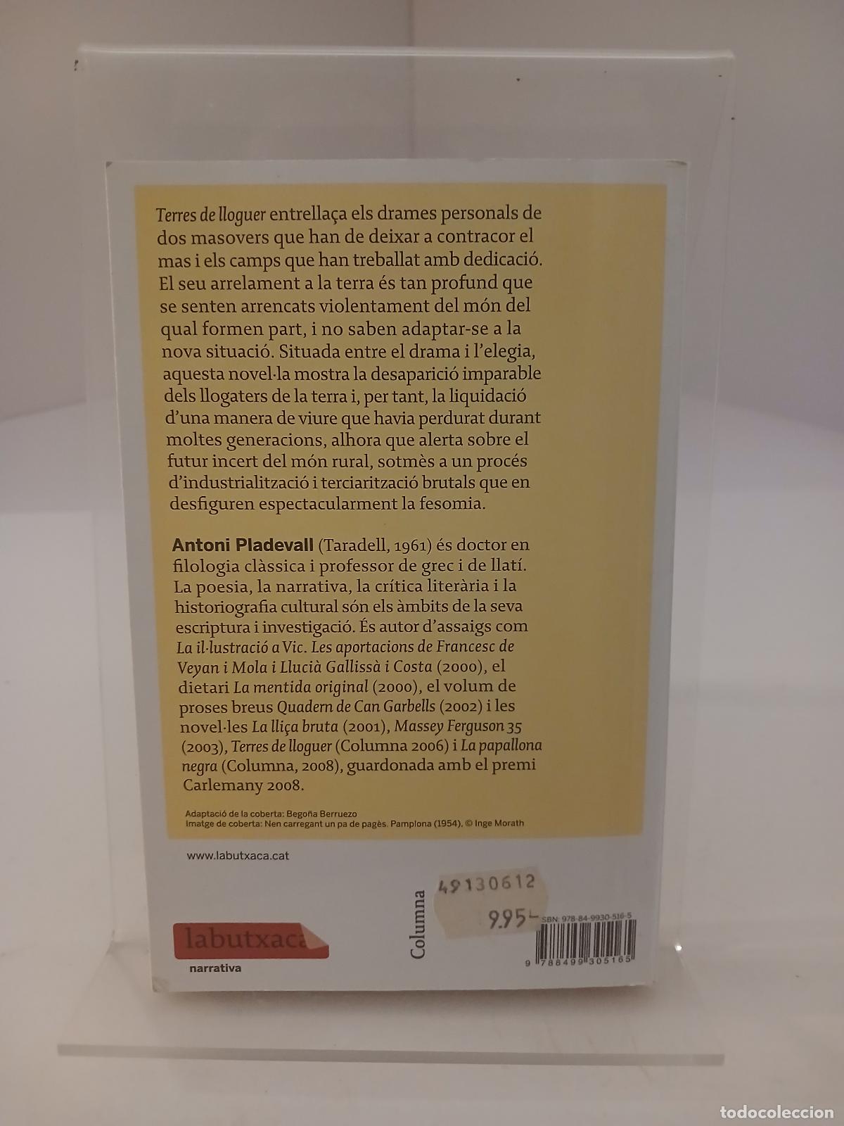 Libros de segunda mano: Terres de lloguer - Antoni Pladevall - Foto 2