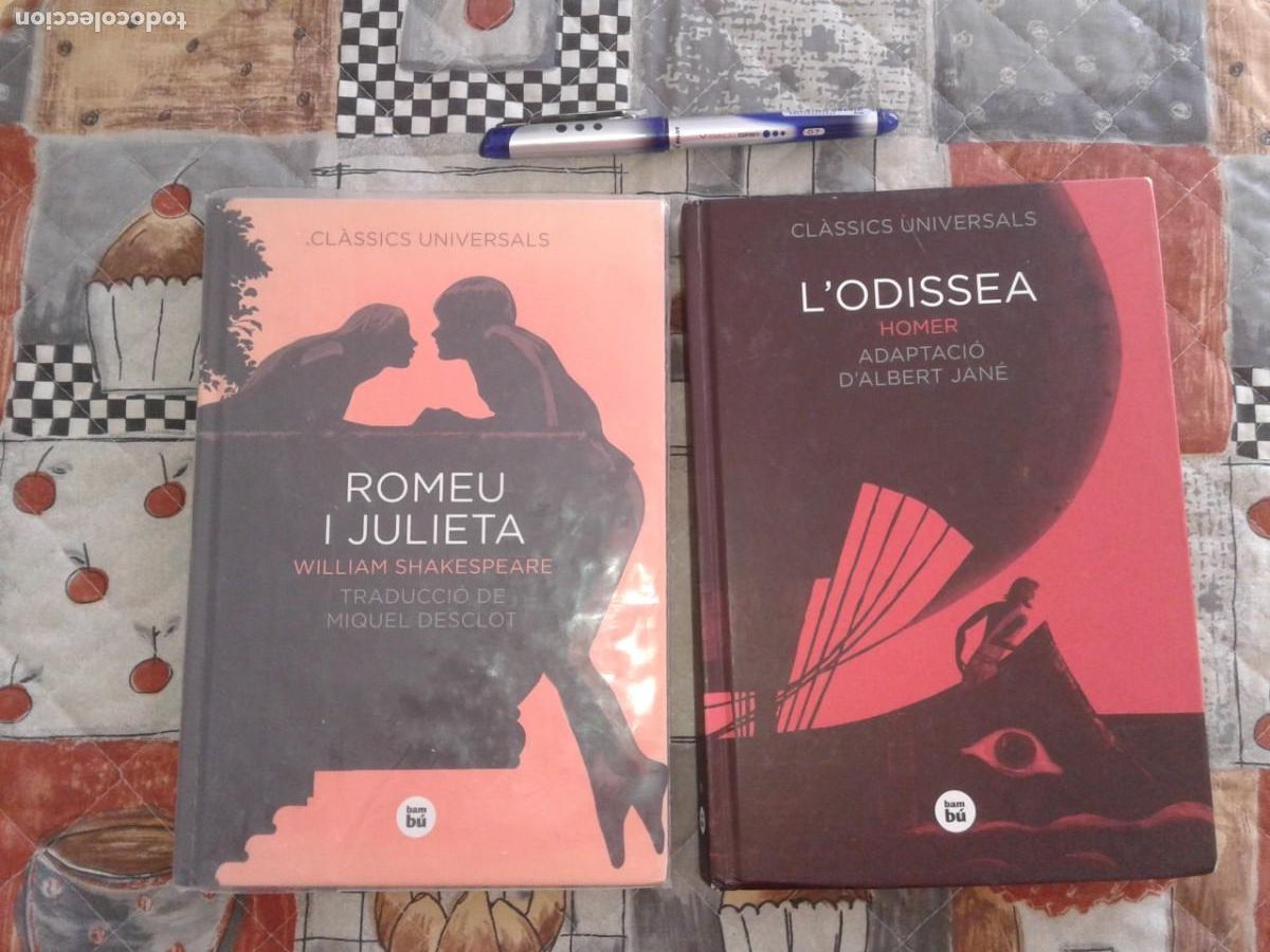 Libros de segunda mano: ROMEO I JULIETA, L&acute;ODISSEA, CLASSICS UNIVERSALS, 2 LIBROS, EN CATAL&Aacute;N, LR1