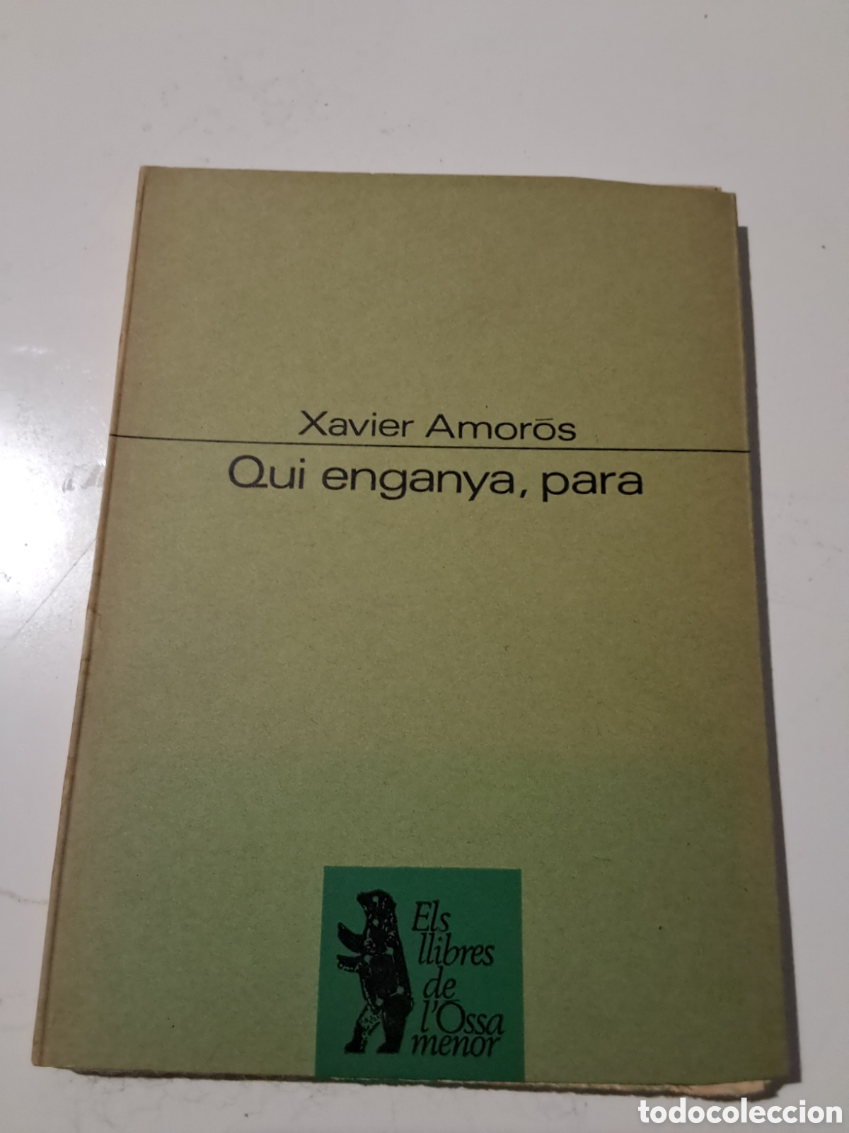Libros de segunda mano: QUI ENGANYA, PARA. Xavier Amor&oacute;s.