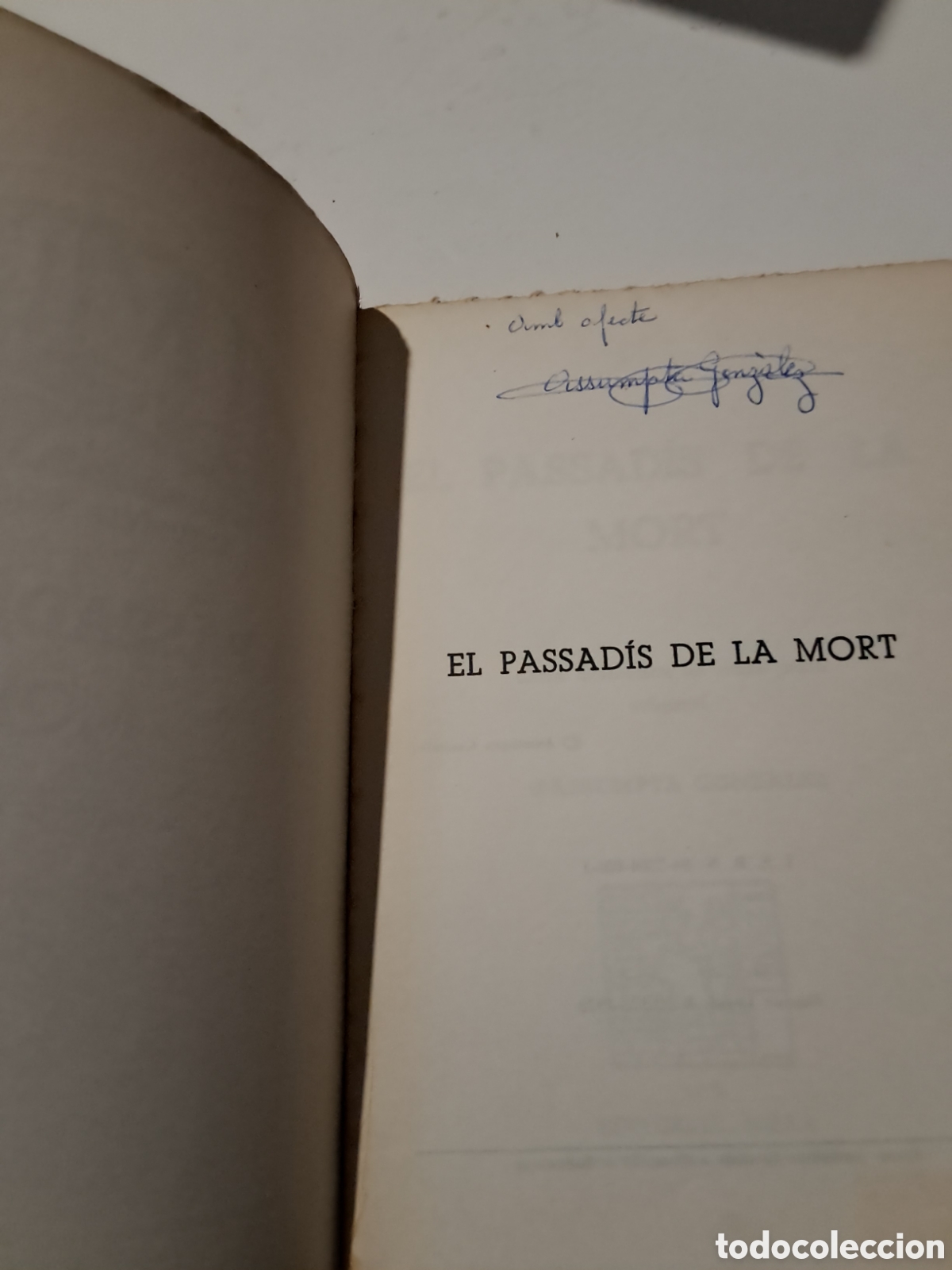 Libros de segunda mano: ELS PASSADISSOS DE LA MORT. Assumpta, Gonz&agrave;lez. - Foto 2
