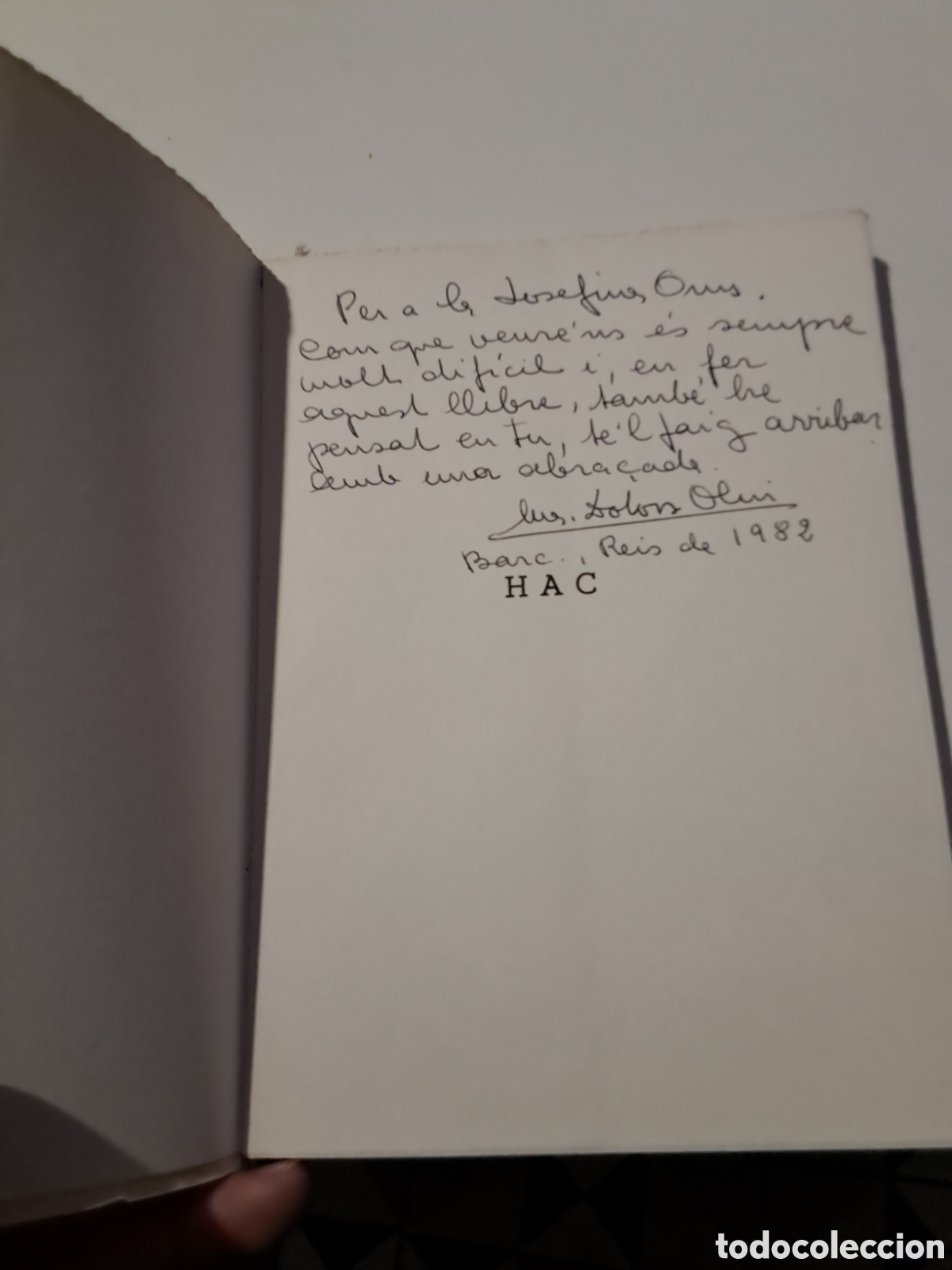 Libros de segunda mano: HAC. Maria Dolors Olius