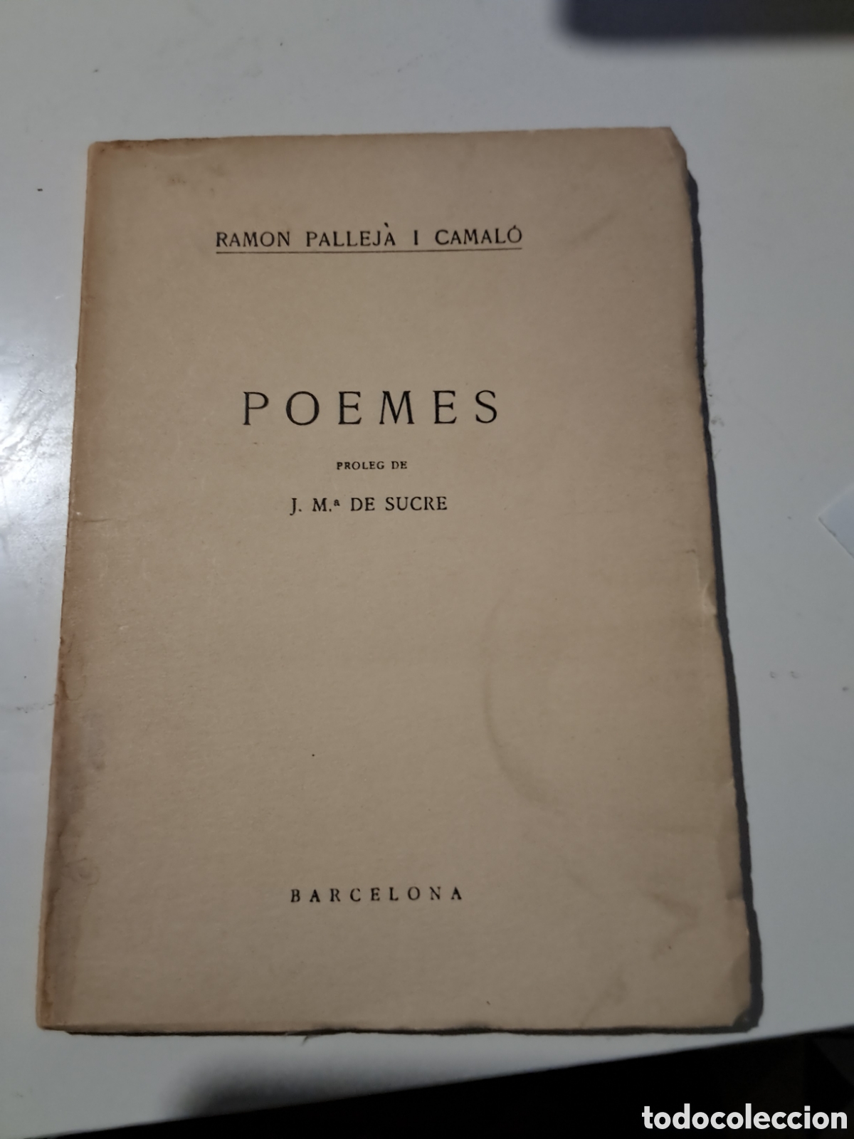 Libros de segunda mano: POEMES. Ramon Pallej&agrave; Camal&oacute;.