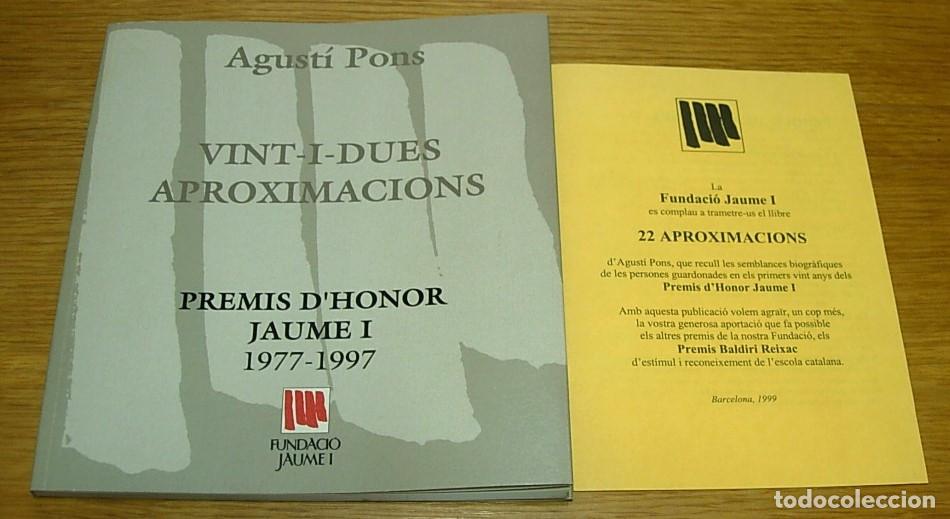 Gebrauchte B&uuml;cher: Libro 22 VINT-I-DUES APROXIMACIONS Agust&iacute; Pons 1998 Fundaci&oacute; Jaume I Incluye Folleto Presentacion