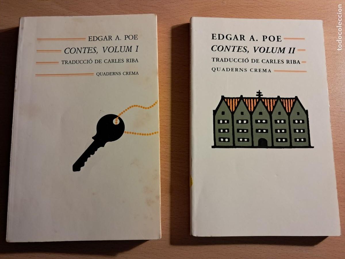 Libros de segunda mano: Llibre: CONTES, Volum I i Volum II d'EDGAR A. POE Quaderns Crema Tradu&iuml;ts per CARLES RIBA
