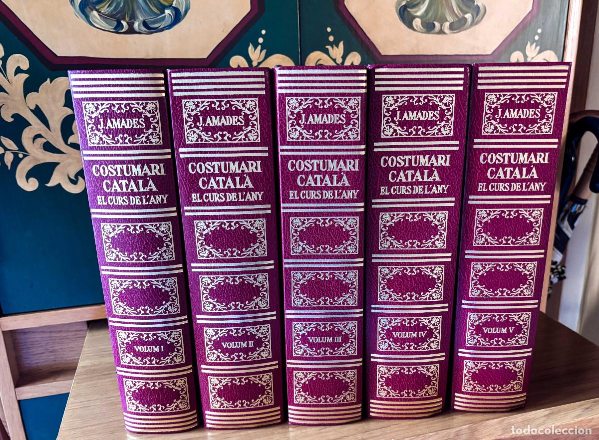 Libros de segunda mano: Costumari catal&agrave; Joan Amades obra completa 5 volums 1982.