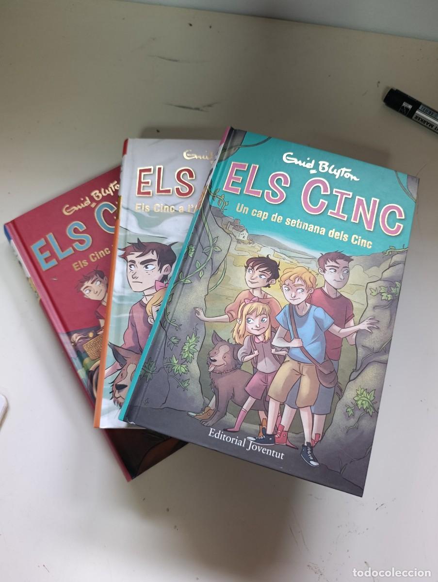 Libros de segunda mano: Lot llibres els Cinc Enid Blyton en catal&agrave;